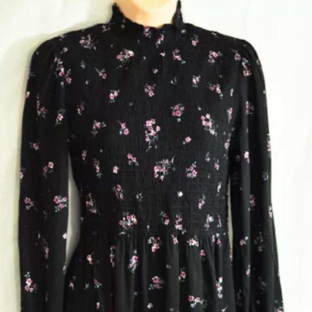 Wild fable black fitted dress large